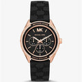  Shop Authentic Michael Kors Jessa Quartz Black Dial Black Silicone Strap Watch For Women - MK7266 - Luxxuri