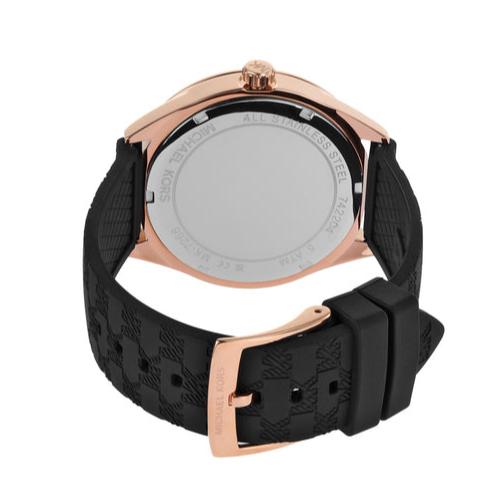  Shop Authentic Michael Kors Jessa Quartz Black Dial Black Silicone Strap Watch For Women - MK7266 - Luxxuri