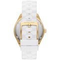  Shop Authentic Michael Kors Jessa Quartz Gold Dial White Silicone Strap Watch For Women - MK7267 - Luxxuri