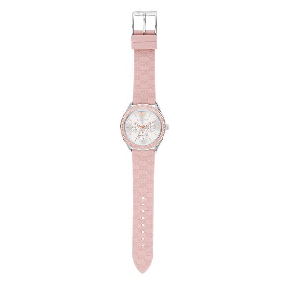  Shop Authentic Michael Kors Jessa Quartz Silver Dial Pink Silicone Strap Watch For Women - MK7268 - Luxxuri