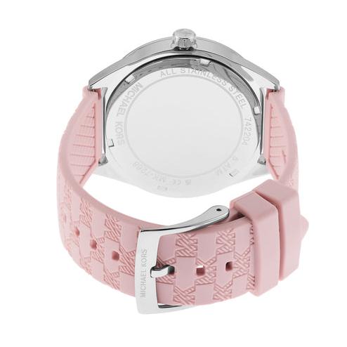  Shop Authentic Michael Kors Jessa Quartz Silver Dial Pink Silicone Strap Watch For Women - MK7268 - Luxxuri