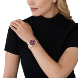  Shop Authentic Michael Kors Lexington Chronograph Red Dial Rose Gold Steel Strap Watch For Women - MK7275 - Luxxuri