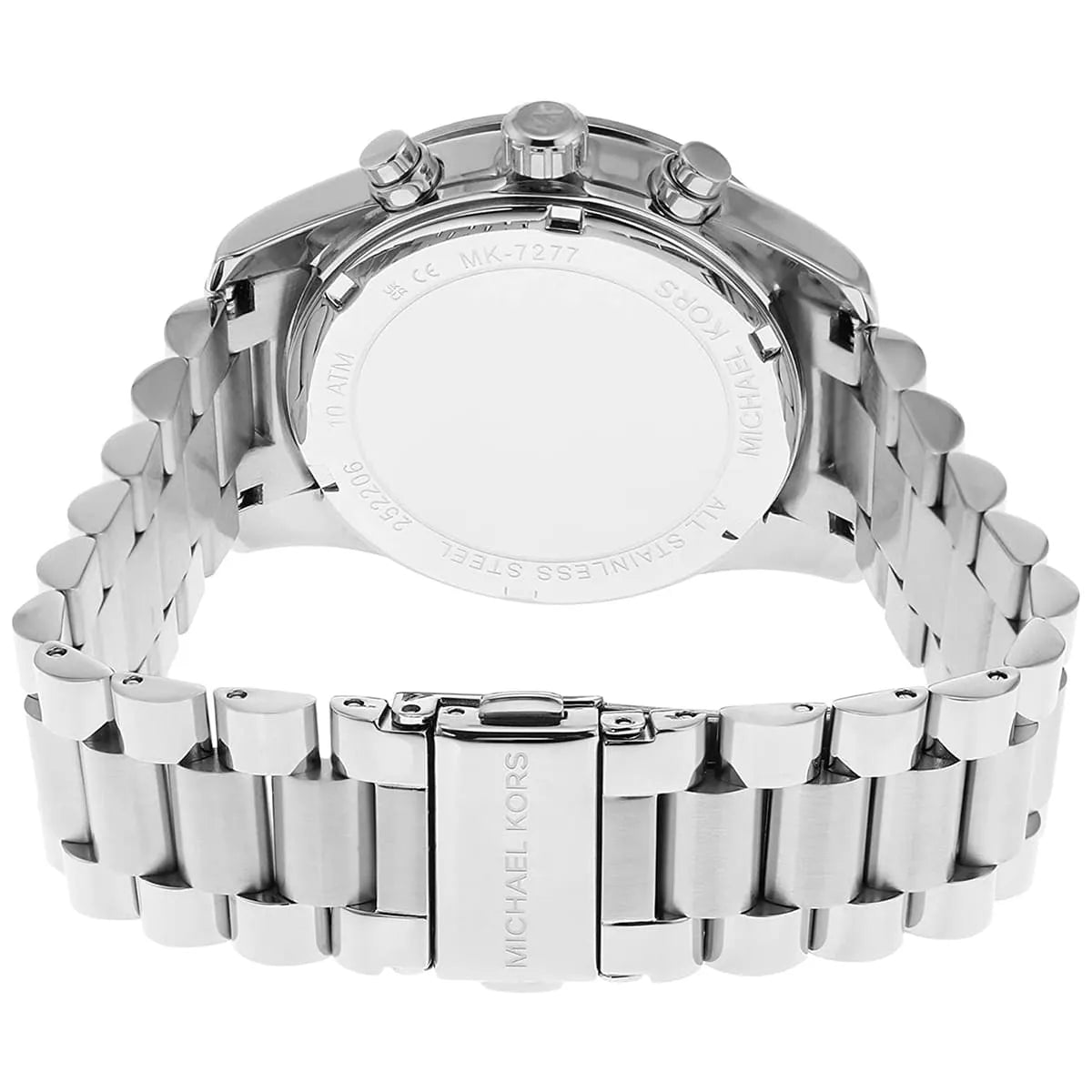  Shop Authentic Michael Kors Lexington Chronograph Black Dial Silver Steel Strap Watch For Women - MK7277 - Luxxuri