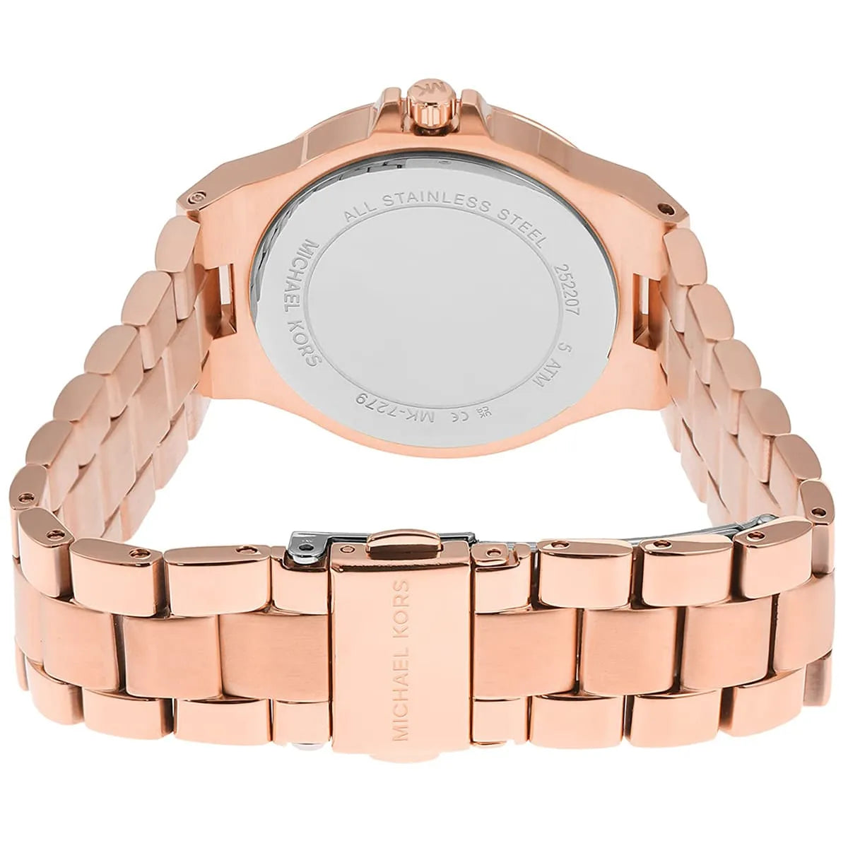  Shop Authentic Michael Kors Lennox Three Hand Silver Dial Rose Gold Steel Strap Watch For Women - MK7279 - Luxxuri