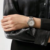  Shop Authentic Michael Kors Lennox Three Hand Silver Dial Silver Steel Strap Watch For Women - MK7280 - Luxxuri