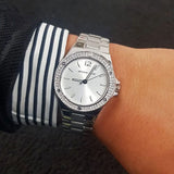  Shop Authentic Michael Kors Lennox Three Hand Silver Dial Silver Steel Strap Watch For Women - MK7280 - Luxxuri