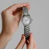  Shop Authentic Michael Kors Lennox Three Hand Silver Dial Silver Steel Strap Watch For Women - MK7280 - Luxxuri