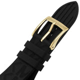  Shop Authentic Michael Kors Mini Lennox Quartz Black Dial Black Silicone Strap Watch For Women - MK7281 - Luxxuri