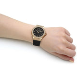  Shop Authentic Michael Kors Mini Lennox Quartz Black Dial Black Silicone Strap Watch For Women - MK7281 - Luxxuri