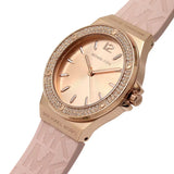  Shop Authentic Michael Kors Mini Lennox Three-Hand Rose Gold Dial Pink Silicone Strap Watch For Women - MK7282 - Luxxuri