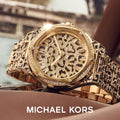  Shop Authentic Michael Kors Lennox Three Hand Crystals Gold Dial Two Tone Steel Strap Watch For Women - MK7284 - Luxxuri