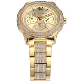  Shop Authentic Michael Kors Tibby Multifunction Gold Dial Gold Steel Strap Watch For Women - MK7292 - Luxxuri