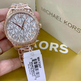  Shop Authentic Michael Kors Layton Three Hand Silver Dial Rose Gold Steel Strap Watch For Women - MK7297 - Luxxuri