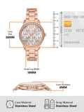  Shop Authentic Michael Kors Layton Three Hand Silver Dial Rose Gold Steel Strap Watch For Women - MK7297 - Luxxuri