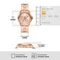  Shop Authentic Michael Kors Brynn Analog Rose Gold Dial Rose Gold Steel Strap Watch For Women - MK7318 - Luxxuri