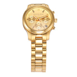  Shop Authentic Michael Kors Runway Chronograph Gold Dial Gold Steel Strap Watch For Women - MK7326 - Luxxuri