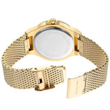  Shop Authentic Michael Kors Lennox Three-Hand Gold Dial Gold Mesh Bracelet Watch For Women - MK7335 - Luxxuri