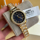  Shop Authentic Michael Kors Tibby Multifunction Analog Black Dial Gold Steel Strap Watch for Women - MK4684 - Luxxuri