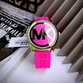  Shop Authentic Michael Kors Janelle Quartz Pink Dial Pink Rubber Strap Watch For Women - MK7349 - Luxxuri
