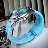  Shop Authentic Michael Kors Janelle Quartz Blue Dial Blue Rubber Strap Watch For Women - MK7350 - Luxxuri