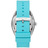  Shop Authentic Michael Kors Janelle Quartz Blue Dial Blue Rubber Strap Watch For Women - MK7350 - Luxxuri