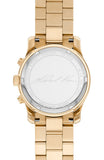  Shop Authentic Michael Kors Runway Chronograph Blue Dial Gold Steel Strap Watch For Women - MK7353 - Luxxuri