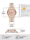  Shop Authentic Michael Kors Runway Analog Crystals Rose Gold Dial Two Tone Steel Strap Watch for Women - MK7355 - Luxxuri