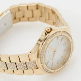  Shop Authentic Michael Kors Lenox Three Hand Silver Dial Gold Steel Strap Watch For Women - MK7361 - Luxxuri