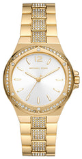  Shop Authentic Michael Kors Lennox Three-Hand Silver Dial Gold Steel Strap Watch For Women - MK7278 - Luxxuri