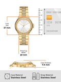  Shop Authentic Michael Kors Lenox Three Hand Silver Dial Gold Steel Strap Watch For Women - MK7361 - Luxxuri