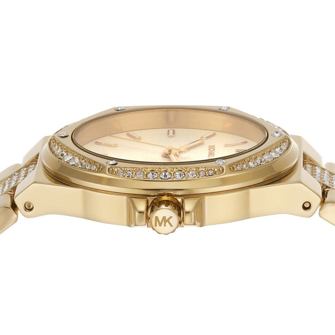 Shop Authentic Michael Kors Lenox Three Hand Silver Dial Gold Steel Strap Watch For Women - MK7361 - Luxxuri
