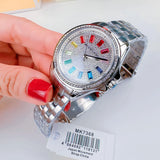  Shop Authentic Michael Kors Pilot Quartz Silver Dial Silver Steel Strap Watch For Women - MK7368 - Luxxuri