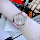  Shop Authentic Michael Kors Mini Pilot Quartz Rose Gold Dial Pink Silicone Strap Watch For Women - MK7375 - Luxxuri
