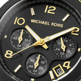  Shop Authentic Michael Kors Runway Chronograph Black Dial Black Silicone Strap Watch For Women - MK7385 - Luxxuri