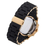  Shop Authentic Michael Kors Runway Chronograph Black Dial Black Silicone Strap Watch For Women - MK7385 - Luxxuri