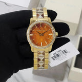  Shop Authentic Michael Kors Runway Three Hand Brown Dial Two Tone Steel Strap Watch For Women - MK7389 - Luxxuri