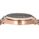  Shop Authentic Michael Kors Lennox Three Hand Black Dial Rose Gold Steel Strap Watch For Women - MK7392 - Luxxuri