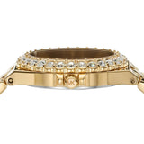  Shop Authentic Michael Kors Lennox Three Hand Black Dial Gold Steel Strap Watch For Women - MK7394 - Luxxuri