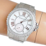  Shop Authentic Michael Kors Everest Three hand Silver Dial Silver Steel Strap Watch For Women - MK7403 - Luxxuri