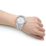  Shop Authentic Michael Kors Everest Three hand Silver Dial Silver Steel Strap Watch For Women - MK7403 - Luxxuri