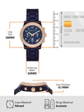  Shop Authentic Michael Kors Runway Chronograph Blue Dial Blue Steel Strap Watch for Women - MK7423 - Luxxuri