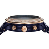  Shop Authentic Michael Kors Runway Chronograph Blue Dial Blue Steel Strap Watch for Women - MK7423 - Luxxuri