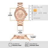  Shop Authentic Michael Kors Wren Chronograph Rose Gold Dial Rose Gold Steel Strap Watch for Women - MK7430 - Luxxuri