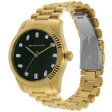  Shop Authentic Michael Kors Lexington Three Hand Green Dial Gold Steel Strap Watch For Women - MK7449 - Luxxuri