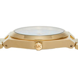  Shop Authentic Michael Kors Lennox Analog Blue Dial Gold Steel Strap Watch for Women - MK7460 - Luxxuri
