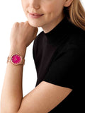  Shop Authentic Michael Kors Lennox Analog Pink Dial Rose Gold Steel Strap Watch for Women - MK7462 - Luxxuri