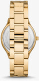  Shop Authentic Michael Kors Runway Three-Hand White Dial Gold Steel Strap Watch for Women - MK7472 - Luxxuri