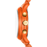  Shop Authentic Michael Kors Runway Chronograph Limited Edition Orange Dial Orange Steel Strap Watch for - MK7477LE - Luxxuri