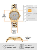  Shop Authentic Michael Kors Lennox Pavé Crystals Silver Dial Two Tone Steel Strap Watch for Women - MK7487 - Luxxuri