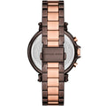  Shop Authentic Michael Kors Maren Chronograph Brown Dial Two Tone Steel Strap Watch for Women - MK7496 - Luxxuri